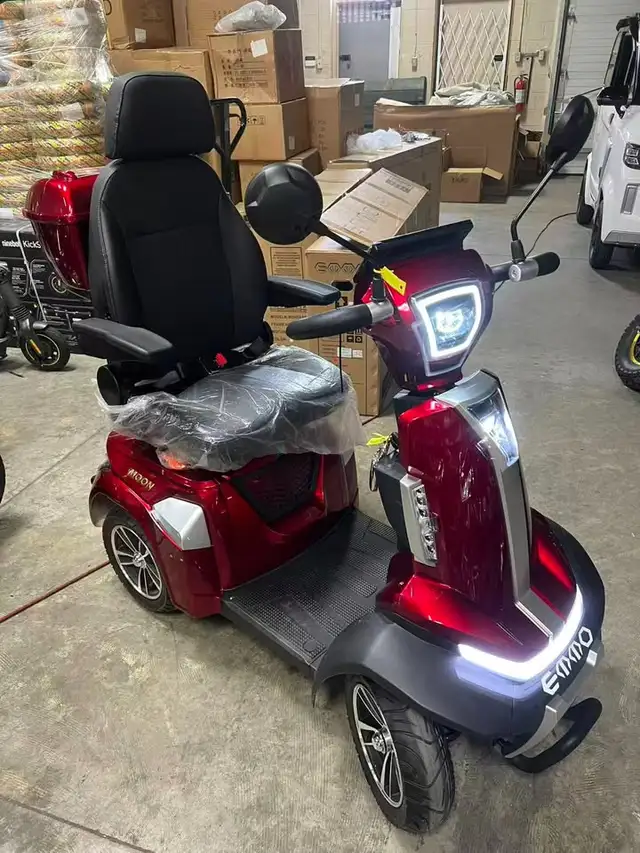 BRAND NEW EMMO ET4 Moon Electric 4-Wheel Scooter RED $400 OFF!!! in eBike in City of Toronto - Image 3