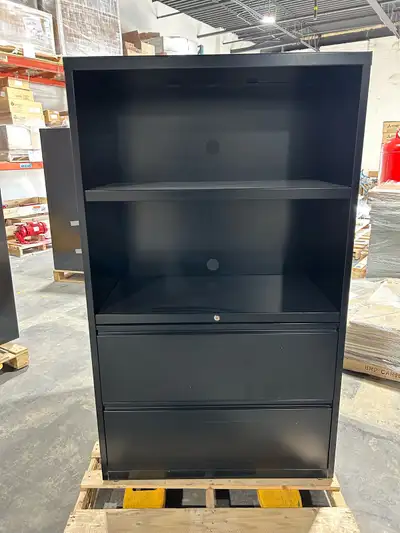 File cabinets / bookshelves used 2 file drawers 2 bookshelves 60 1/4”x 36”x 18 1/2 “ 2 in stock $150...