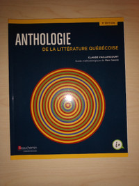 Manuel Anthologie de la Littérature Québécoise 3e Édition