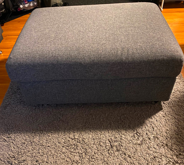 IKEA Ottoman with Storage - Gunnared Medium Gray in Other in Delta/Surrey/Langley - Image 2
