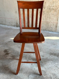 Set of 4 Solid Wood Bar Stool/Chairs