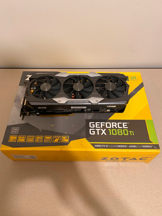 Zotac GeForce GTX 1080Ti (11GB) graphics card in System Components in Calgary