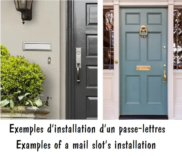 Passe-lettres vintage en métal / Vintage mail slot in Other in Granby - Image 5