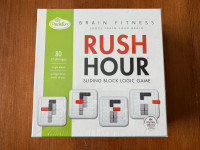 Brand New Rush Hour Brain Fitness Sliding Block Logic Game