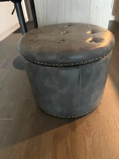 leather ottoman , View more