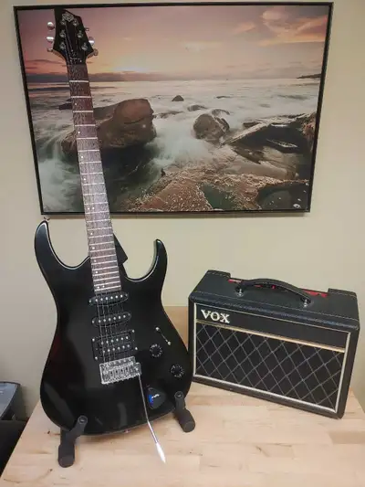 Washburn House of Blues HOB Guitar and Vox amp , View more