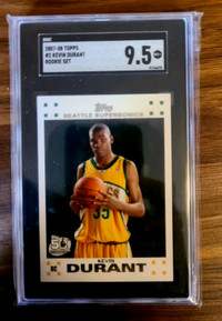 2007 Topps Rookie Set #2 Kevin Durant RC SGC 9.5