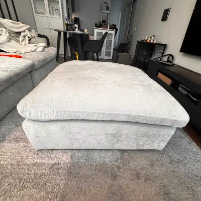Ottoman Structube Chablis - light grey, View more