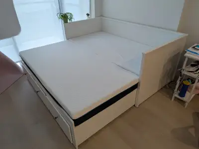 ikea day bed, pull out, futon, twin to king, View more