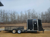 Heated enclosed washroom trailer 