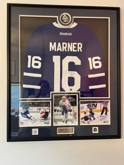Authentic Mitch Marner Framed Jersey Signed AJS COA, View more