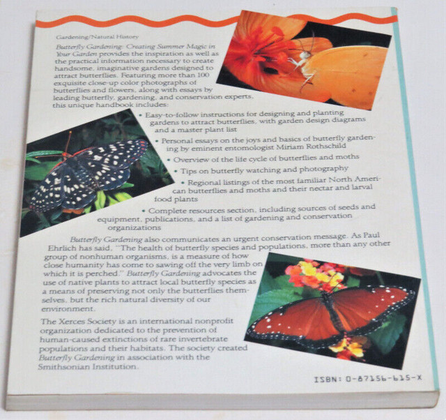 Butterfly Gardening - Creating Summer Magic In Your Garden by Xe in Textbooks in Bridgewater - Image 2