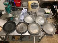 Aluminum pans and nonstick pans