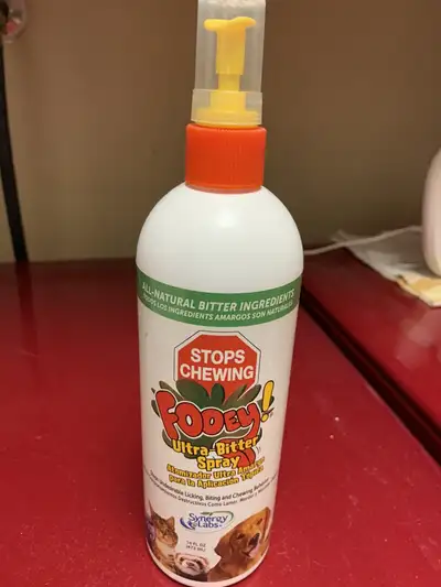 We have some puppy training tools that we are no longer using: - bitter spray - spray this on items...