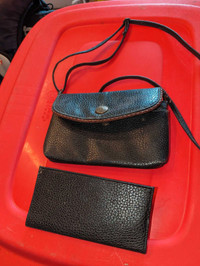 Clutch purse with strap and wallet/card holder