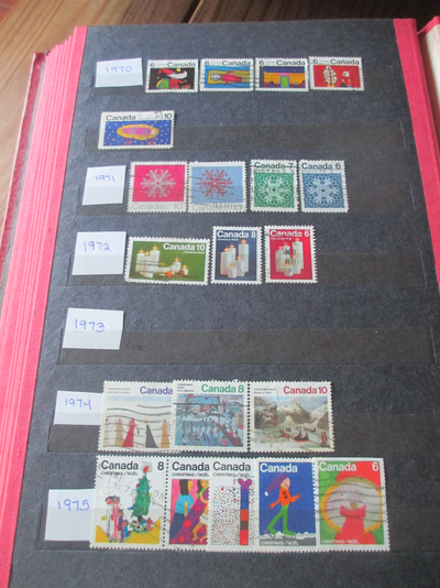 Christmas Cancelled Canadian Stamps, View more