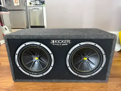 2 x 10” kicker COMP Subwoofers in Kicker Box, View more
