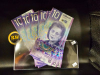 2018 $10 Canadian Viola Desmond in 7 Sequential Banknotes