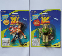 2000 Basic Fun Toy Story Woody and Buzz Lightyear Collectible