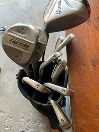 Golf clubs Irons, Woods + Driver & bag