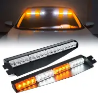 TASWK 32 LED Lightbar Visor Light Windshield Emergency Hazard