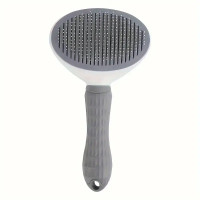 Pet Grooming Brush: One-Click Hair Removal Comb