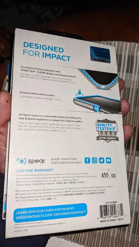 Speck Presidio Clear Case for iPhone 8 Plus iPhone 7 Plus in Cell Phone Accessories in Mississauga / Peel Region - Image 4