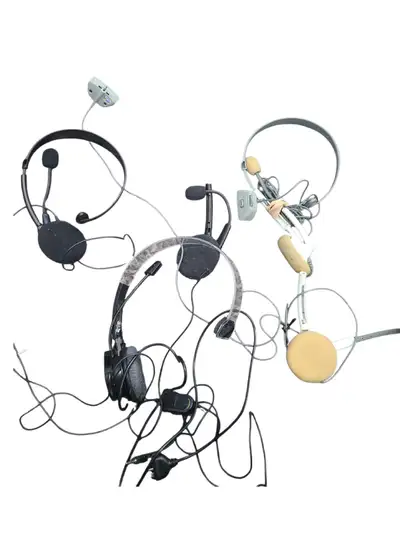 Xbox 360 Headsets Lot Untested take all for $15, View more