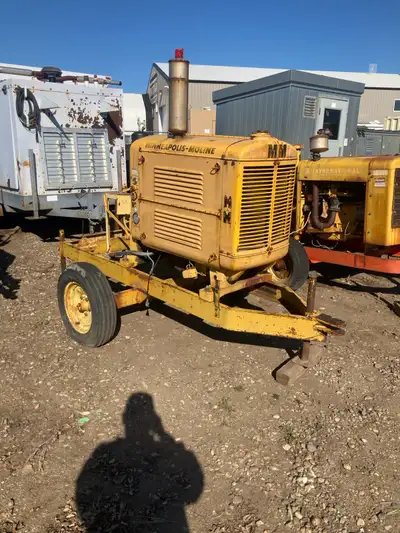 For Sale: Minneapolis-Moline Natural Gas Irrigation Pump and Trailer complete or Part out. - Non-Run...