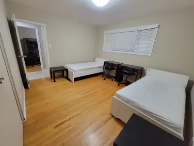 Fully furnished 2 shared bedrooms 4 spots in (3 bedroom house): **NO SUBLETTING ALLOWED** Small rent...