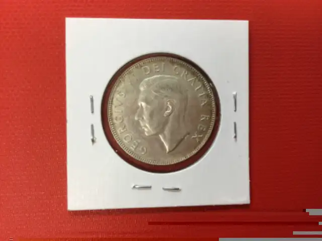 1952 Canada 50 cent       silver coin!!! in Arts & Collectibles in Mississauga / Peel Region - Image 3