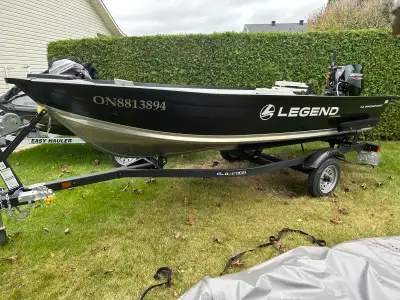 2023 legend pro sport 14 with a mercury 25hp hydraulic power tilt. Around 10 hours -Minn kota powerd...