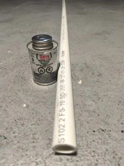 87" Tuyau PVC Xirtec Pipe 3/4" + Ciment PVC Oatey Clear Cement, View more