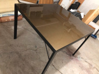 GOLD TOP GLASS Dinning Room Table