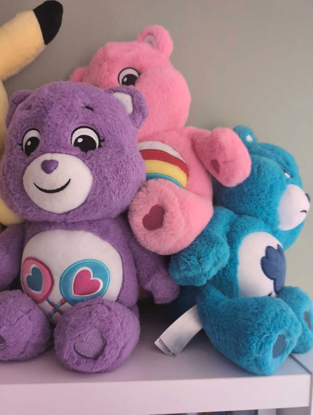 Set of carebears - plushie bundle in Toys & Games in Sault Ste. Marie