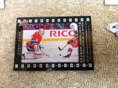 Carey Price 2015 Tim Hortons Upper Deck card, View more