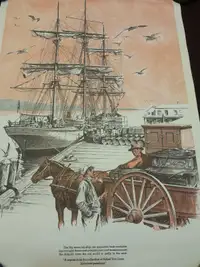 Two vintage transportation prints