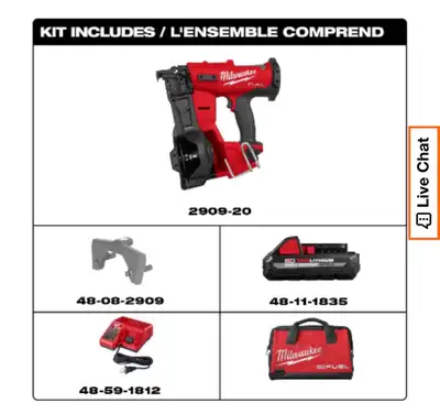 Milwaukee Roofing Tool M18 FUEL with Battery and charger kit, View more