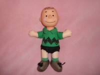 Vintage 1960s Charlie Brown Peanuts Plush Toy Doll Figurine