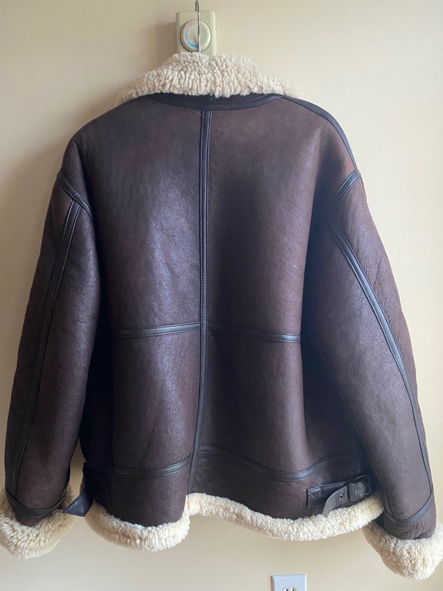 Bomber aviation real leather sheepskin jacket/coat  in Women's - Tops & Outerwear in Delta/Surrey/Langley - Image 2