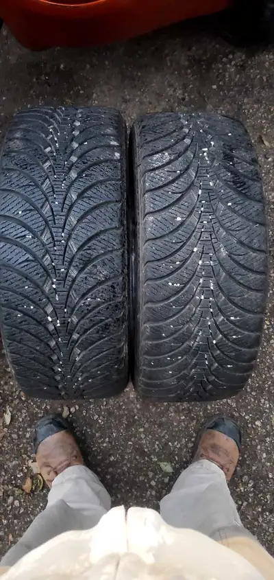 Excellent shape winter tires 225/45/17 225/45r17 2 for $125 plus free spare