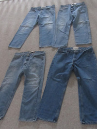 4 Men's Jeans - Levi's & Others - Three 36x30, One 38x30