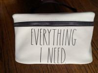New Rae Dunn “Everything I Need” Zipper Top Cosmetic Bag