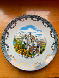 Assiette de Collection Vintage du Château de Neuschwanstein