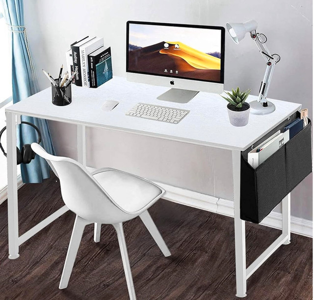 Brand New in Box 47” Computer Desk w/ Storage Bag, White in Desks in City of Toronto