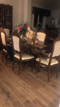  Dining table with six chairs