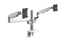 Office Dual Monitor Arm Adjustable Humanscale W/Desk Clamp K6769