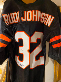 Rudi Johnson Cincinnati Bengals Signed Jersey PSA/DNA NFL