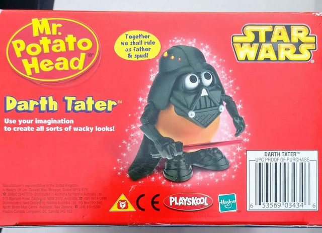 Star Wars Mr. Potato Head Darth Tater Playskool Hasbro 2004 BNIB in Arts & Collectibles in City of Toronto - Image 4