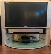 Panasonic 50'' DLP TV with beautiful glass custom stand